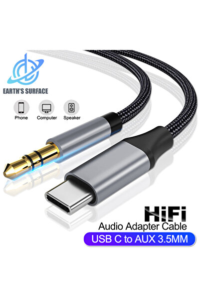 Choice 1m USB-C to 3.5mm USB Type C to 3.5mm Jack Aux Audio Cable Car Speaker Adapter USB C Male to AUX Mal