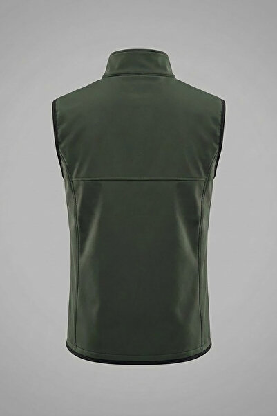 WİDİ Hunting Fermalı Setter Çulluk Printed Water and Wind Resistant Men's Softshell Outdoor Khaki Vest