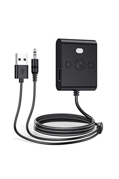 Choice محول سيارة بلوتوث 5.4 AUX بلوتوث 5.4 متوافق مع ميكروفون 3.5 مم USB U-Disk ستيريو سلكي