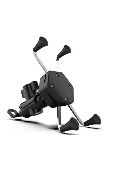 Choice حامل هاتف للدراجات النارية والدراجات قابل للدوران 360 درجة باللون الأس...