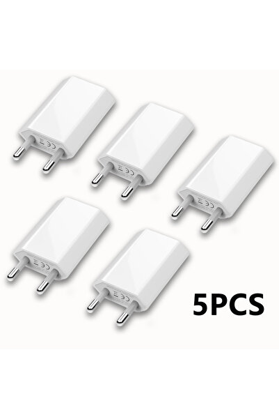 Choice 5PCS EU 2-5PCs 5V 1A Eu AC Home Travel USB Wall Charger For IPhone 6 7 8 plus x xr 11 12 13 14