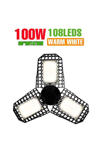 Choice مصباح LED E27-E26 أبيض دافئ 100 واط E27/E26 مصباح جراج 220 فولت، مصابي...