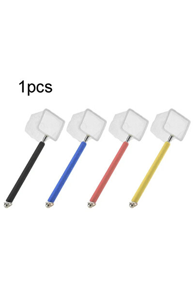 Choice Square 13-47Cm Flexible Aquarium Fish Tank Catch Net Fishnet Retractable 3D Fish Scoop Long Handle C