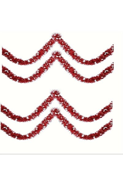 Choice 8 أمتار (2 متر × 4 قطع) 4 أمتار / 8 أمتار زينة شجرة عيد الميلاد على شك...