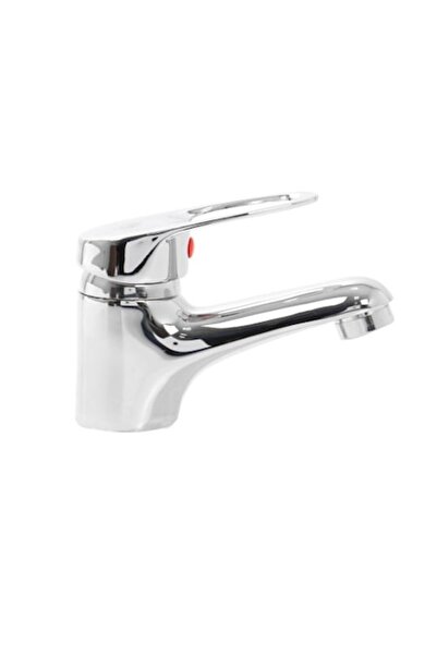 DECO bathroom basin faucet, deck-mounted, single-lever, chrome finish