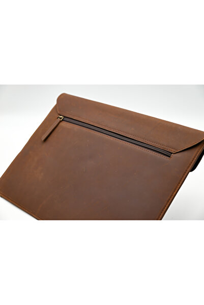 karenzi Handcrafted Genuine Leather Laptop Sleeve | 14-inch Velvet Lined Portfolio Case