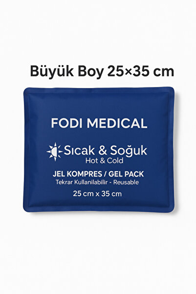 Fodi Sıcak Soğuk Jel Kompres 25×35 cm –Tekrar Kullanılabilir, Kas & Bel & Boy...
