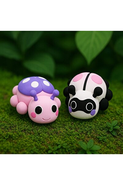 PrintForge Комплект от 2 пурпурни фигурки на калинка, 3D шарнирни, PrintForge...