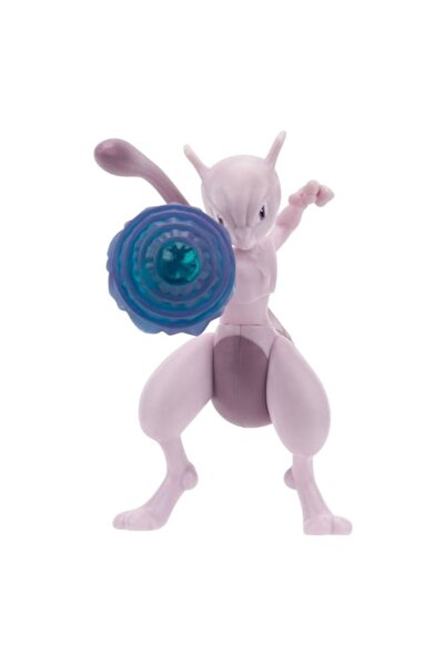 Jazwares Фигурка Mewtwo, Jazwares, 10 см, PVC, многоцветна, 6 динамични пози