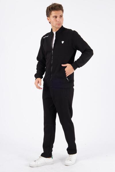 Marco Ferry Fleece-Lined 3 Thread Winter Tracksuit Set Black 5721-S