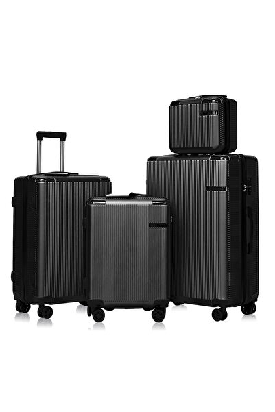 Kingon مجموعة حقائب سفر، 4 قطع (14"، 20"، 24"، 28 بوصة)، حقيبة سفر صلبة من ال...