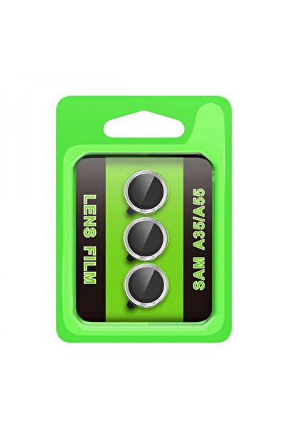 Genel Markalar Samsung Galaxy A35 5g Raze Metal Kamera Lens - Gümüş