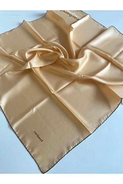 Cacharel Tivil Silk Scarf 52019 Yellow Solid Color