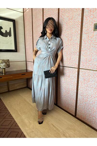 alestafham Soft wavy half-sleeve dress