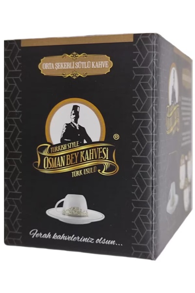 OSMAN BEY KAHVESİ Osman Bey Türk Kahvesi Sütlü Orta Şekerli 20 Ad