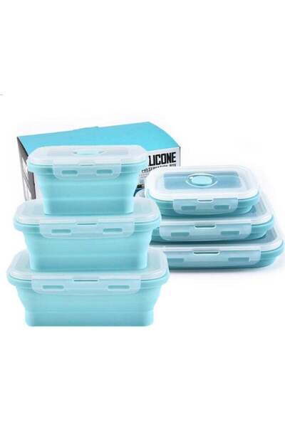 Arabest Collapsible Bowls,3 Pcs Silicone Collapsible Storage Containers Sets with Lids (350ML, 500ML, 800ML)