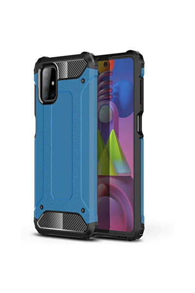 Hurtel Carcasă Hybrid Armor rezistentă pentru Samsung Galaxy M51, albastră