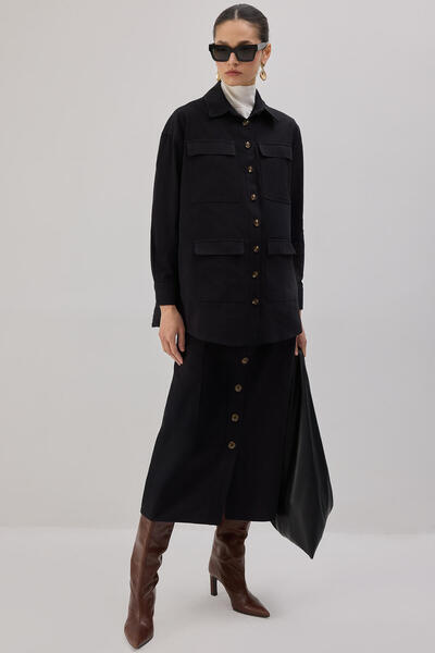 Touché Privé Shirt Collar Gabardine Jacket