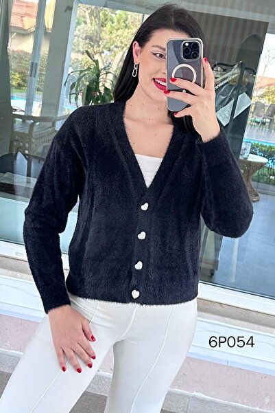 İnce Topuk Prive Series V Neck Knitwear Cardigan 6P054