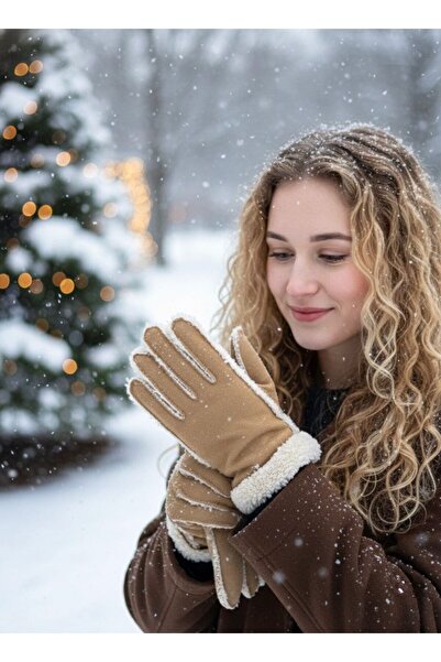 Axesoire E0015 Yıpratmalı Taba Eldiven