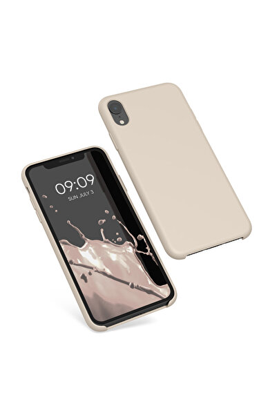 KWmobile Case for Apple iPhone XR, Silicone, Cream, 45910.154