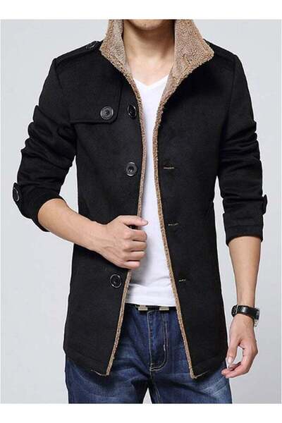 Generic Casual Coat Outerwear Black