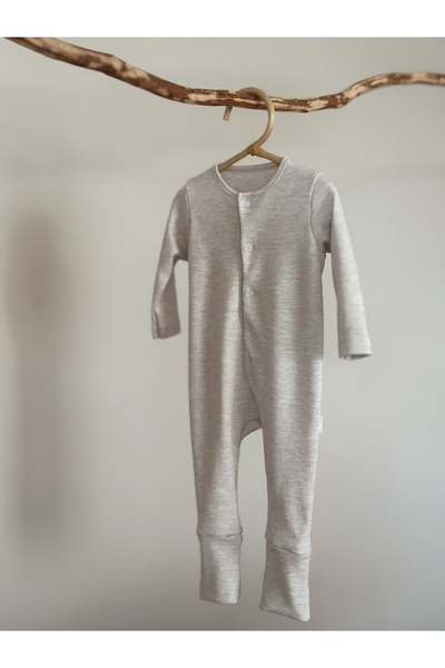 Tarkito Baby Long Sleeve Baby Rompers Open Close Booties 100% Cotton Extra Soft Texture Oeko-Tex Certified