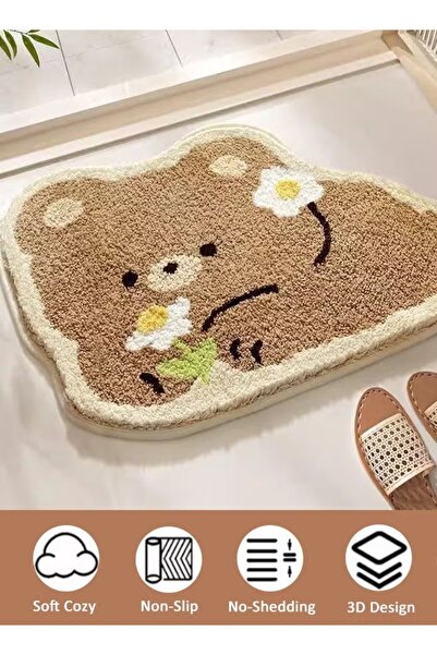 Generic Bathroom Rug 40*60cm Bath Mat Non-Slip Area Rug, Machine Washable and Water Absorbent