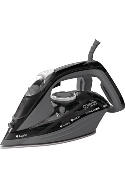 Gorenje SIH2600BKG Steam Iron, 2600W, 95 g/min, 350 ml, Ceramic Soleplate, Black