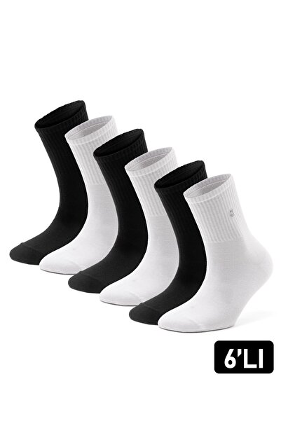Just inner Men's 6-Pack Tennis Socks (Cotton)