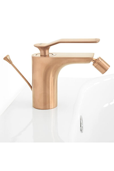 Maison Mex Bidet faucet, MOONI, L.13 H.12 cm, brushed gold