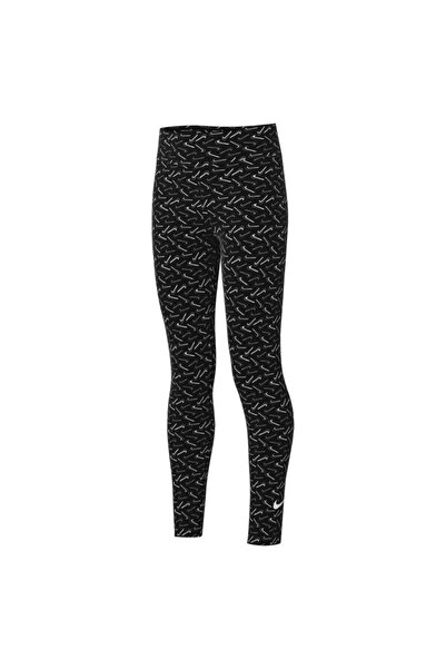 Nike Tights G NSW ESSNTL MR TGHT LOGO PRNT Kids