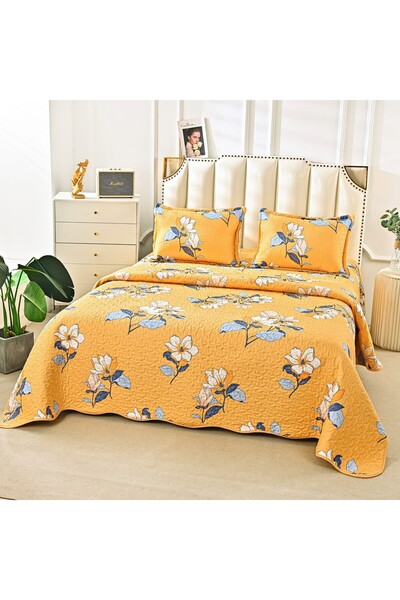 Casa de vis Online Set pilotă față-verso, Casa de Vis Online, matlasată, 3 piese, multicolor, 220 x 240 cm, Y-91