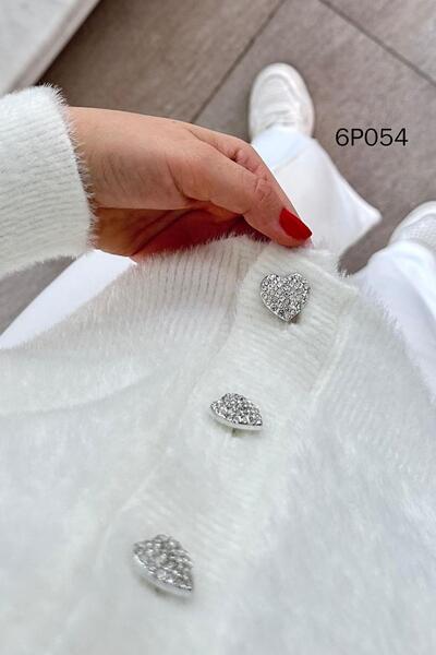 İnce Topuk Prive Series V Neck Knitwear Cardigan 6P054