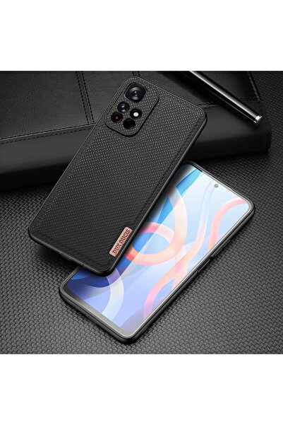 Dux Ducis Fino case cover covered with nylon material Poco M4 Pro 5G black