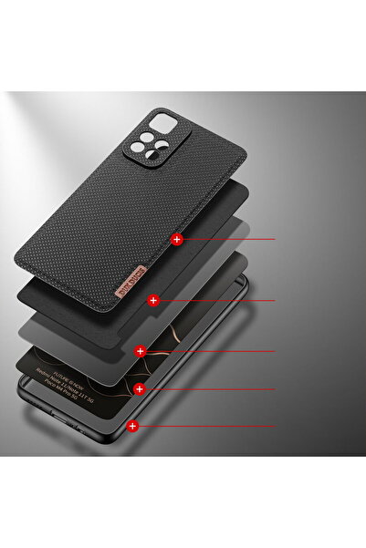 Dux Ducis Fino case cover covered with nylon material Poco M4 Pro 5G black