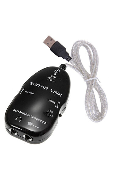 Leonpro كابل وصلة جيتار USB، كابل واجهة USB، محول تسجيل صوتي للكمبيوتر الشخصي