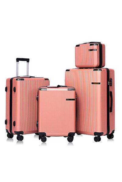 Kingon مجموعة حقائب سفر، 4 قطع (14"، 20"، 24"، 28 بوصة)، حقيبة سفر صلبة من ال...