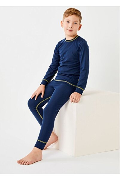 THERMOFORM Комплект термо бельо Ribana Unisex за деца, тъмносин