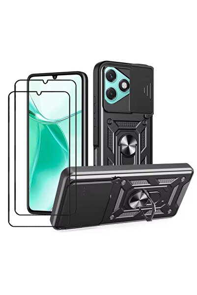 Lukione متوافق مع حافظة Honor 400 المصنوعة من الزجاج المقوى وواقي الشاشة، وحا...