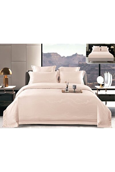 Casa de Vis Double bed linen set, satin cotton, 180x200 cm, 6 pcs, elastic, PSS-31