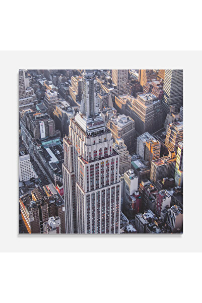 Arthub Kitchen Glass Panel, Stove Protection, Heat Resistant, Landscapes, Big Grey Tower