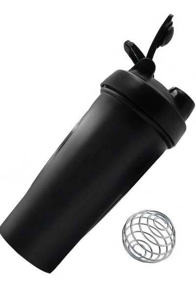 leon زجاجة خلط البروتين 600-700 مل، مانعة للتسرب مع كرة خلط من الفولاذ المقاوم للصدأ