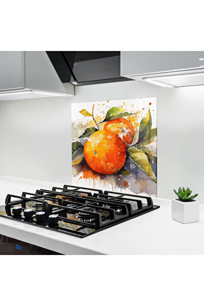 Arthub Panou Sticla Bucatarie, Protectie aragaz, Termorezistent, Alimente, Wa...