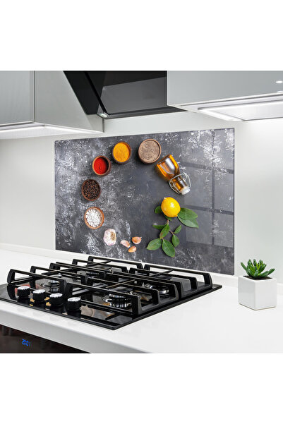 Arthub Panou Sticla Bucatarie, Protectie aragaz, Termorezistent, Alimente, Se...