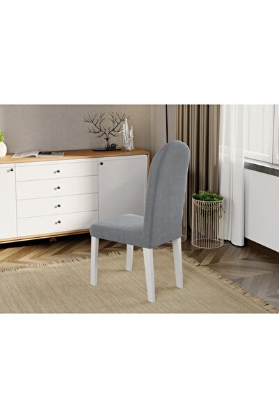 Mobila Laguna Upholstered chair, Laguna, Grand, 46 x 52 x 106 cm, White Beech Wood Legs