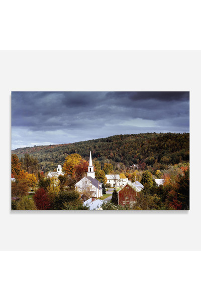 Arthub Kitchen Glass Panel, Stove Protection, Heat Resistant, Landscapes, Autumn Trees