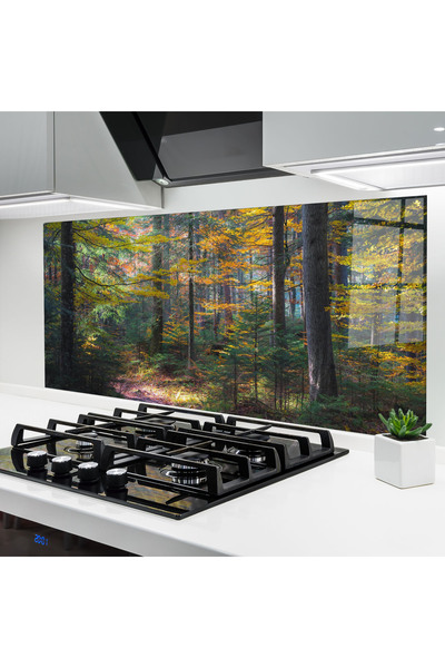 Arthub Panou Sticla Bucatarie, Protectie aragaz, Termorezistent, Peisaje, Dre...
