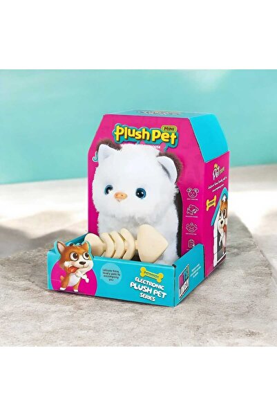 OEM Interactive cat, which moves and meows, with fish, 13 x 19 x 17 cm, White, 3 years +