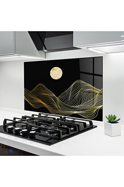 Arthub Panou Sticla Bucatarie, Protectie aragaz, Termorezistent, Abstracte, G...